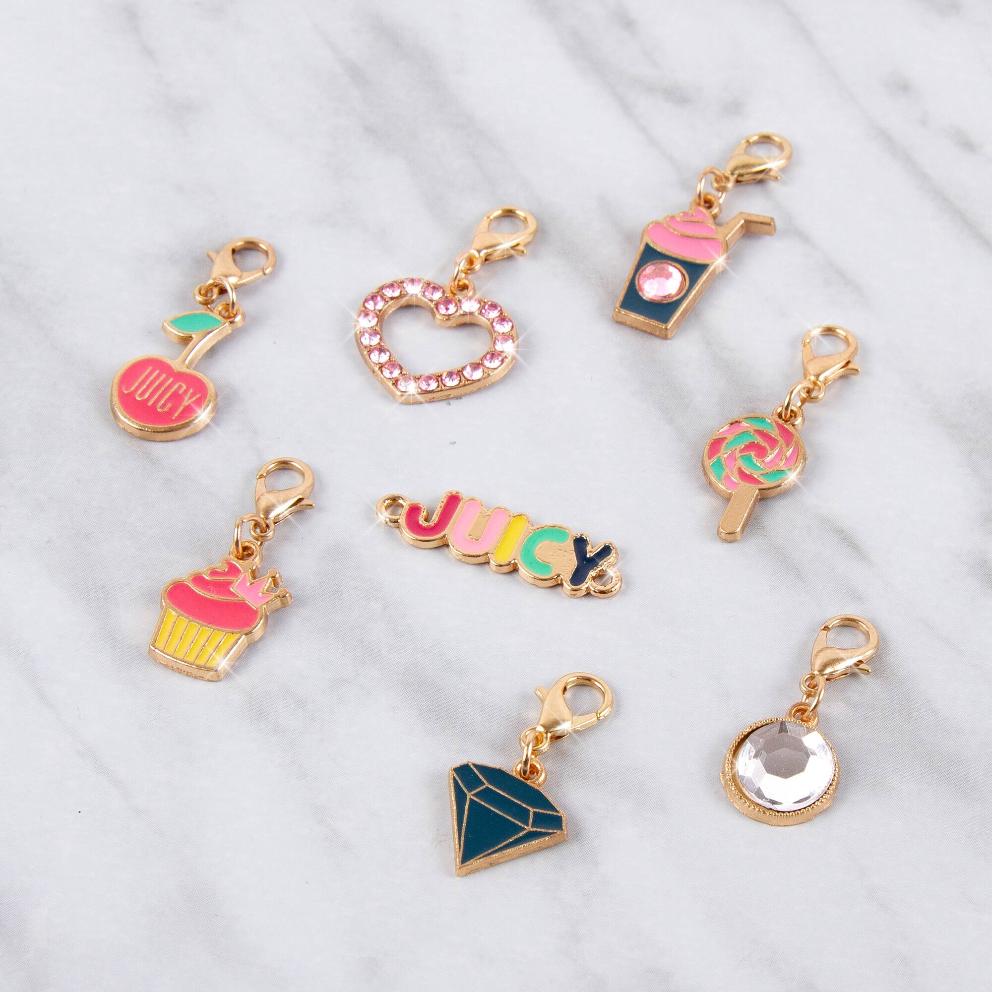 6 Pack: Juicy Couture Make it Real™ Mini Pink & Precious Bracelet Kit